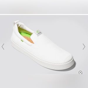 Cariuma IBI SLIP-ON White Knit Sneaker‎